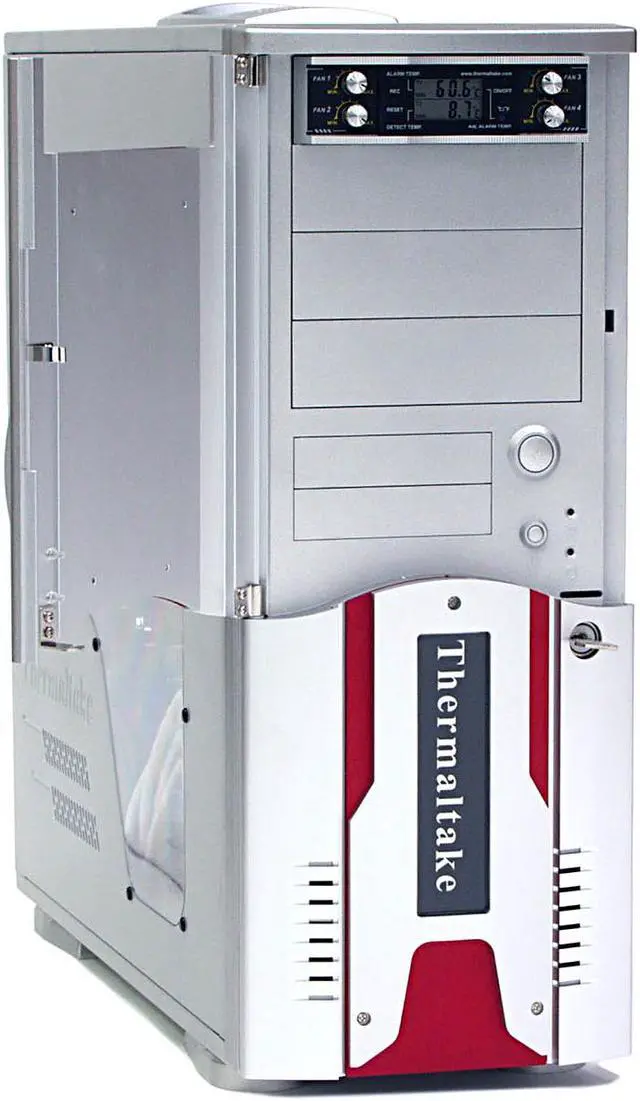 Alt view image 2 of 9 - Thermaltake XASER III V2000A Silver Aluminum Super Tower Computer Case
