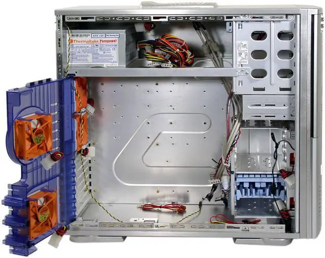 Alt view image 2 of 9 - Thermaltake Xaser III V2420A Silver Aluminum ATX Mid Tower Computer Case 420W Silent Purepower Power Supply