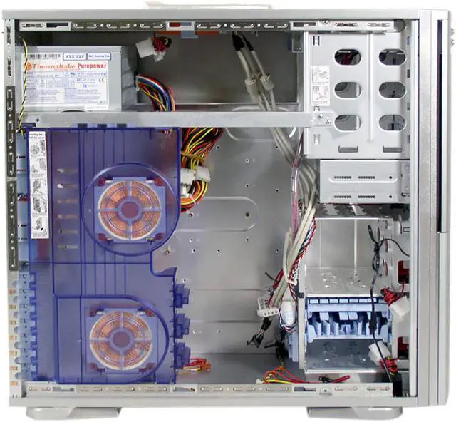 Alt view image 3 of 9 - Thermaltake Xaser III V2420A Silver Aluminum ATX Mid Tower Computer Case 420W Silent Purepower Power Supply