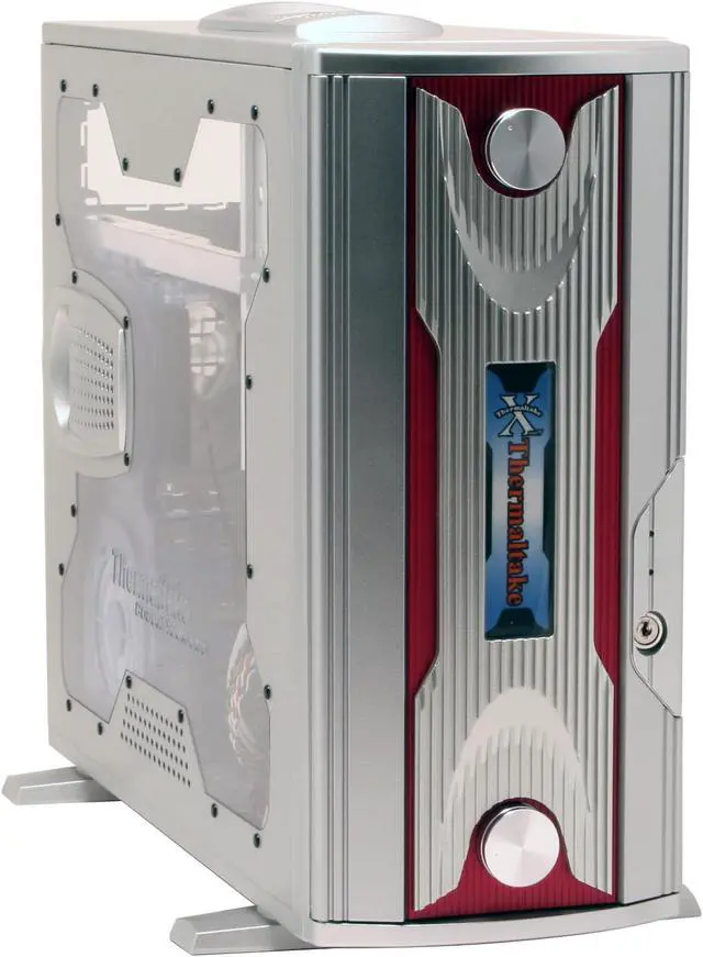 Alt view image 2 of 17 - Thermaltake XaserV WinGo V8000A Silver Chassis: 1.0 mm Aluminum, Front Door: Plastic ATX Mid Tower Computer Case