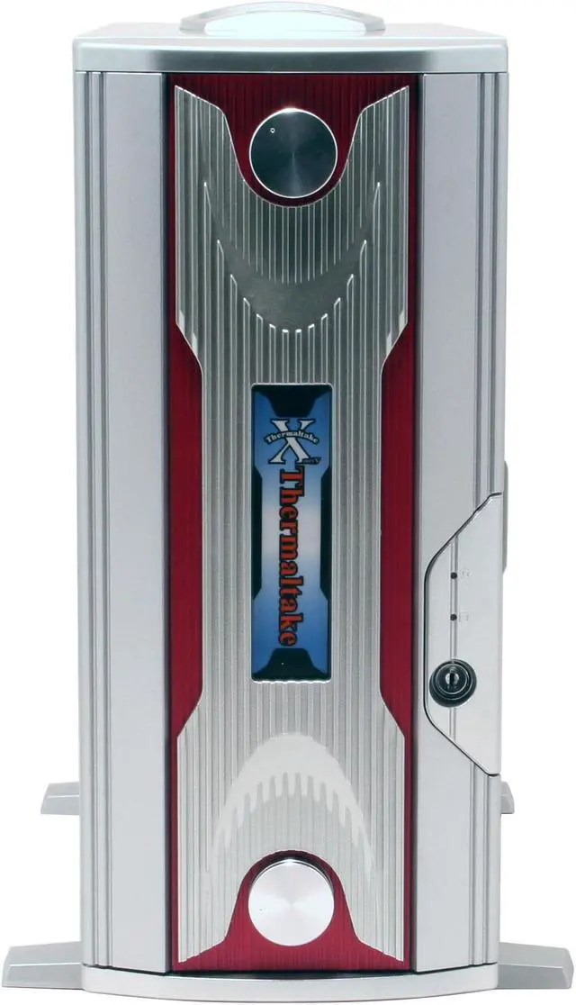 Alt view image 4 of 17 - Thermaltake XaserV WinGo V8000A Silver Chassis: 1.0 mm Aluminum, Front Door: Plastic ATX Mid Tower Computer Case