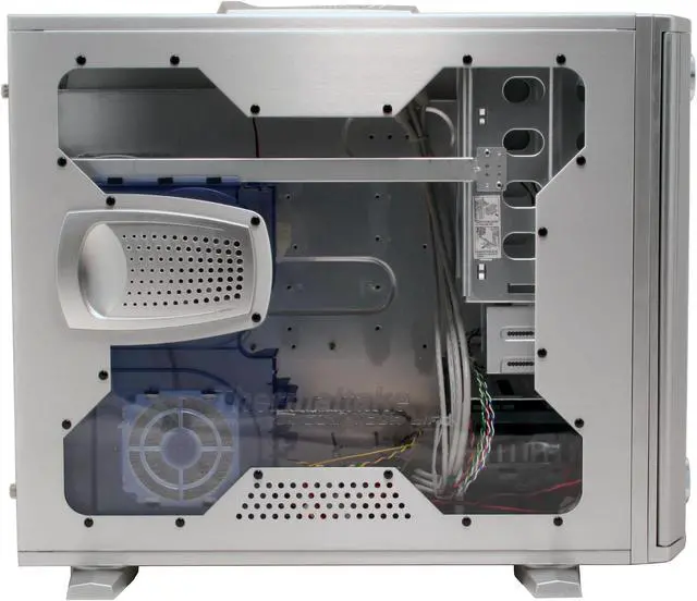 Alt view image 7 of 17 - Thermaltake XaserV WinGo V8000A Silver Chassis: 1.0 mm Aluminum, Front Door: Plastic ATX Mid Tower Computer Case