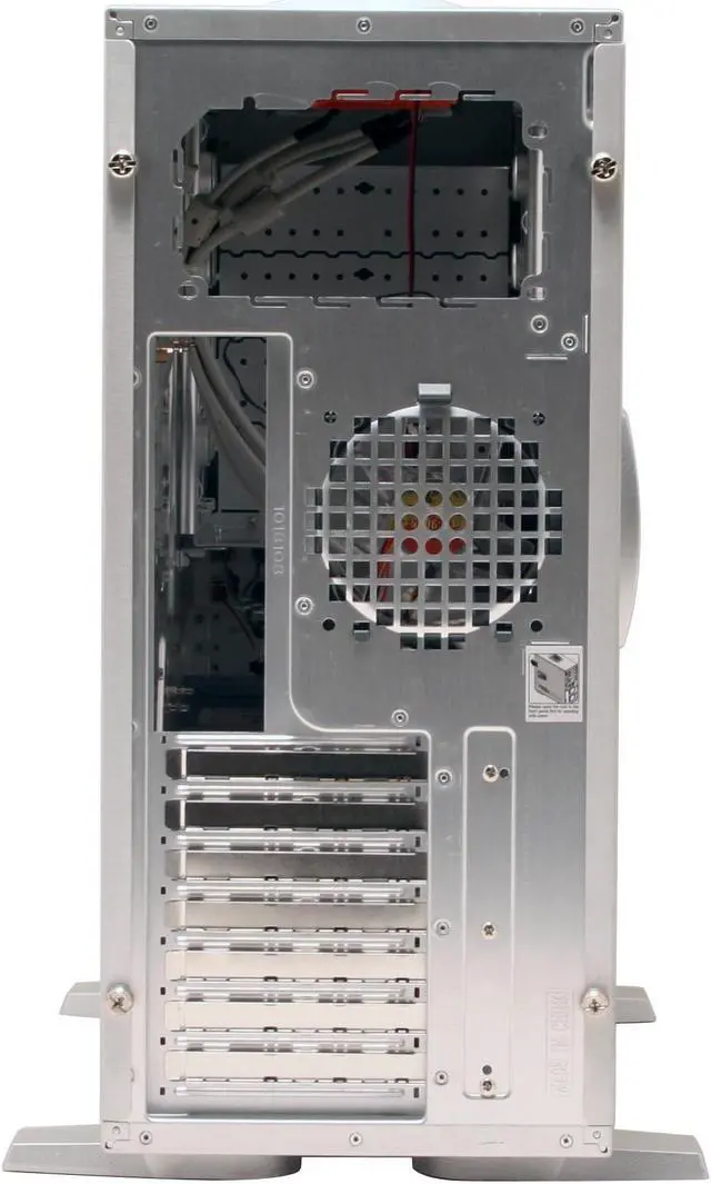 Alt view image 9 of 17 - Thermaltake XaserV WinGo V8000A Silver Chassis: 1.0 mm Aluminum, Front Door: Plastic ATX Mid Tower Computer Case