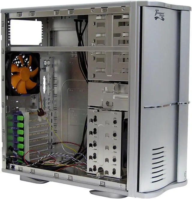 Alt view image 6 of 9 - Thermaltake Tsunami VA3000SNA Silver 0.8 mm All aluminum made ATX Mid Tower Computer Case