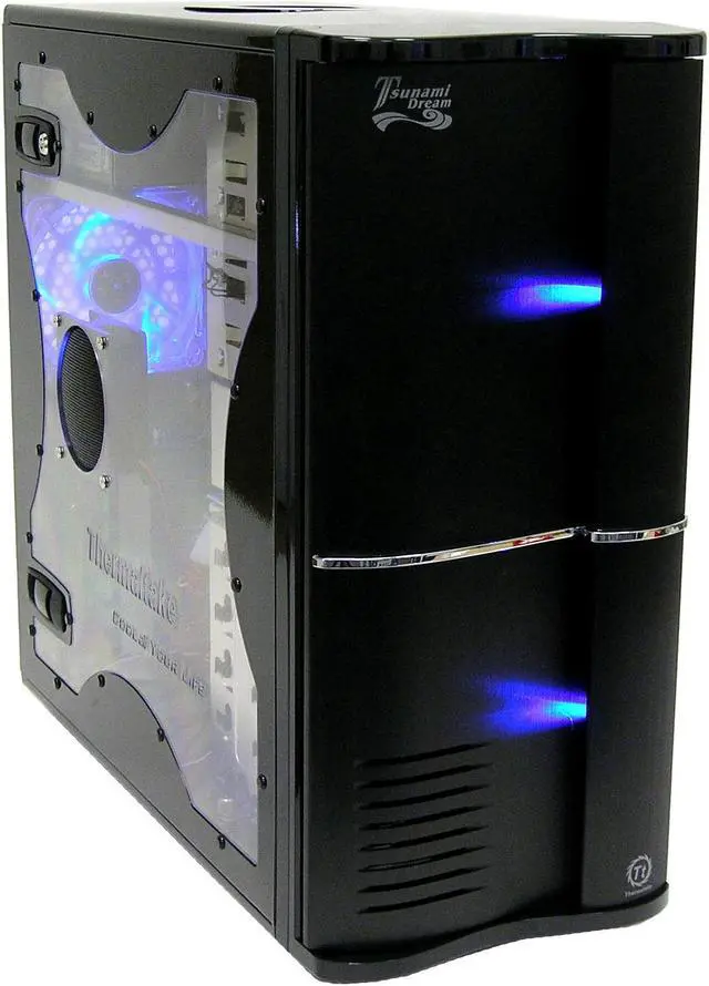 Main image of Thermaltake Tsunami VA3400BWA Black- Mirror Coating Aluminum ATX Mid Tower Computer Case 400W Power Supply
