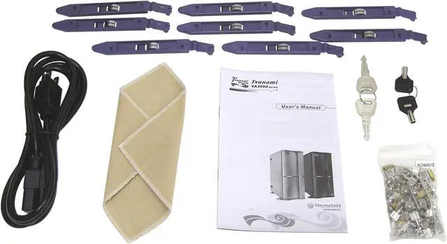 Alt view image 15 of 16 - Thermaltake Tsunami VA3400BWA Black- Mirror Coating Aluminum ATX Mid Tower Computer Case 400W Power Supply