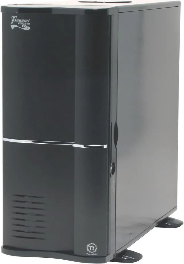 Alt view image 3 of 16 - Thermaltake Tsunami VA3400BWA Black- Mirror Coating Aluminum ATX Mid Tower Computer Case 400W Power Supply