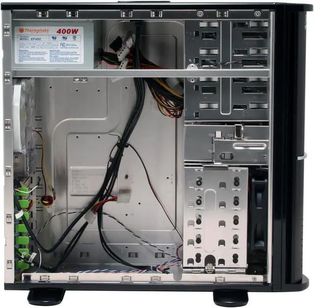 Alt view image 10 of 16 - Thermaltake Tsunami VA3400BWA Black- Mirror Coating Aluminum ATX Mid Tower Computer Case 400W Power Supply