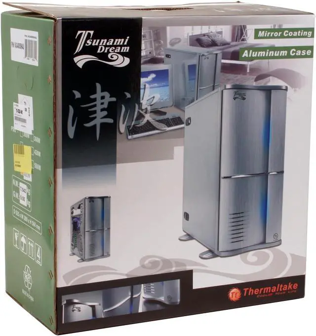 Alt view image 11 of 11 - Thermaltake Tsunami VA 3400BNA Black Aluminum ATX Mid Tower Computer Case 400W Power Supply