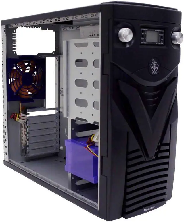 Alt view image 6 of 10 - Thermaltake SViking VA4000BWS Black 0.8 mm SECC Chassis ATX Mid Tower Computer Case