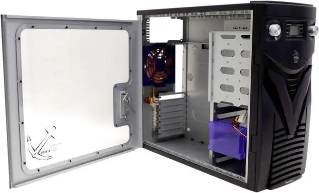 Alt view image 7 of 10 - Thermaltake SViking VA4000BWS Black 0.8 mm SECC Chassis ATX Mid Tower Computer Case