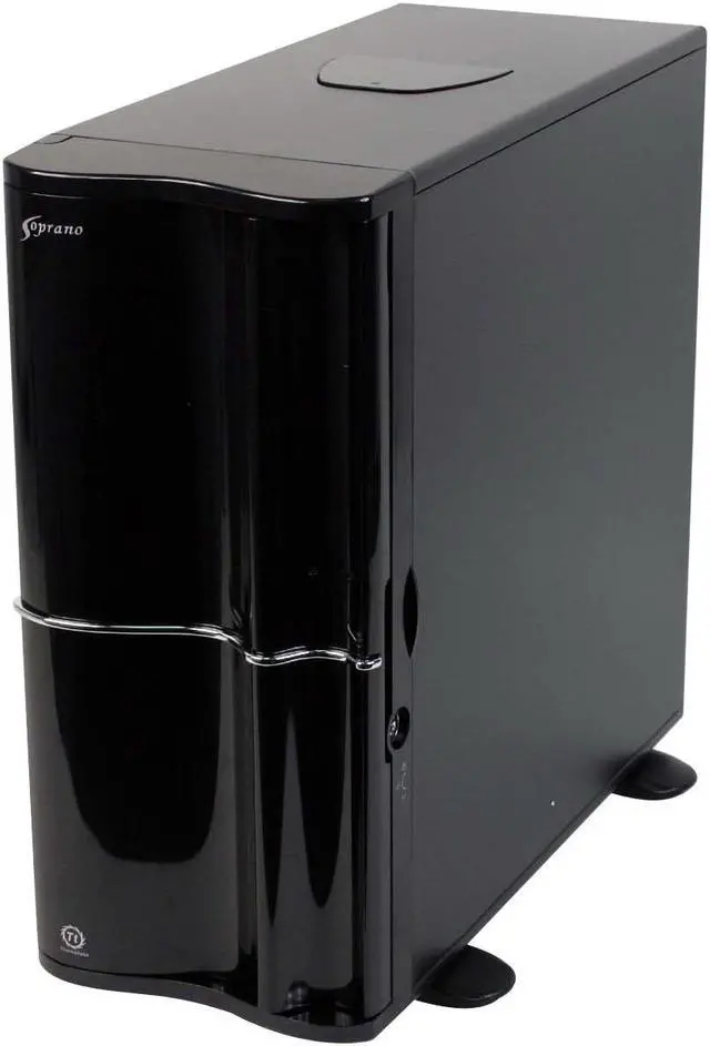 Alt view image 2 of 11 - Thermaltake SOPRANO VB1000BWS Black 0.8mm SECC Chassis, Plastic Front Door ATX Mid Tower Computer Case