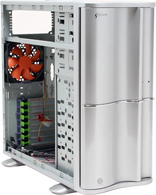 Alt view image 11 of 14 - Thermaltake VB1000SNS Silver Steel / Plastic ATX Mid Tower Computer Case