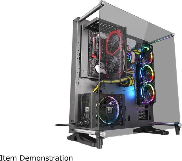 Alt view image 8 of 9 - Thermaltake Core P5 TG Ti ATX Vertical GPU Modular Gaming Open Frame Computer Case CA-1E7-00M9WN-00