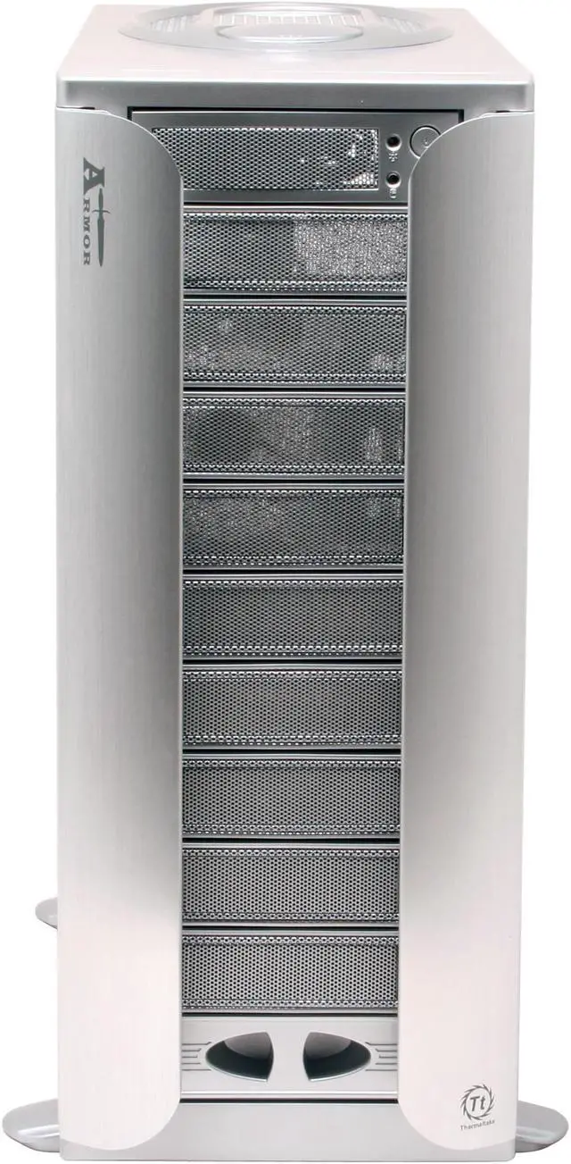 Alt view image 12 of 16 - Thermaltake Armor VA8000SWA Silver Aluminum ATX Full Tower Computer Case