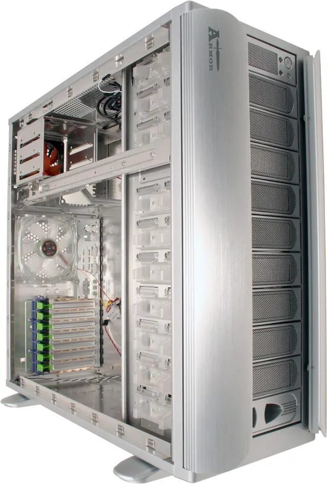 Alt view image 14 of 16 - Thermaltake Armor VA8000SWA Silver Aluminum ATX Full Tower Computer Case
