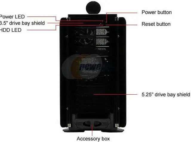 Alt view image 3 of 12 - Thermaltake Armor VA8000BNS Black Chassis: 1.0mm SECC, Front Bezel: Aluminum ATX Full Tower Computer Case