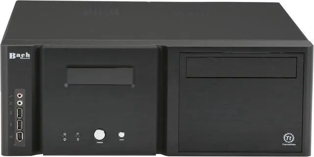 Alt view image 2 of 11 - Thermaltake Black Aluminum / Steel Bach Media Lab VB8000BNS ATX Media Center / HTPC Case