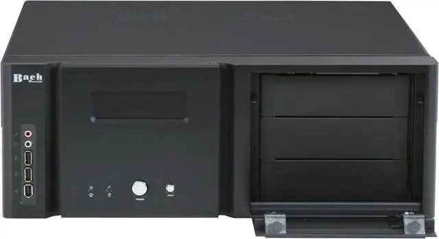 Alt view image 4 of 11 - Thermaltake Black Aluminum / Steel Bach Media Lab VB8000BNS ATX Media Center / HTPC Case