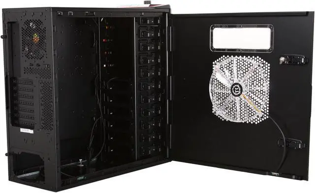 Alt view image 7 of 15 - Thermaltake Element V Black Edition Steel Full Tower Computer Case Colorshift Fans VL200K1W2Z