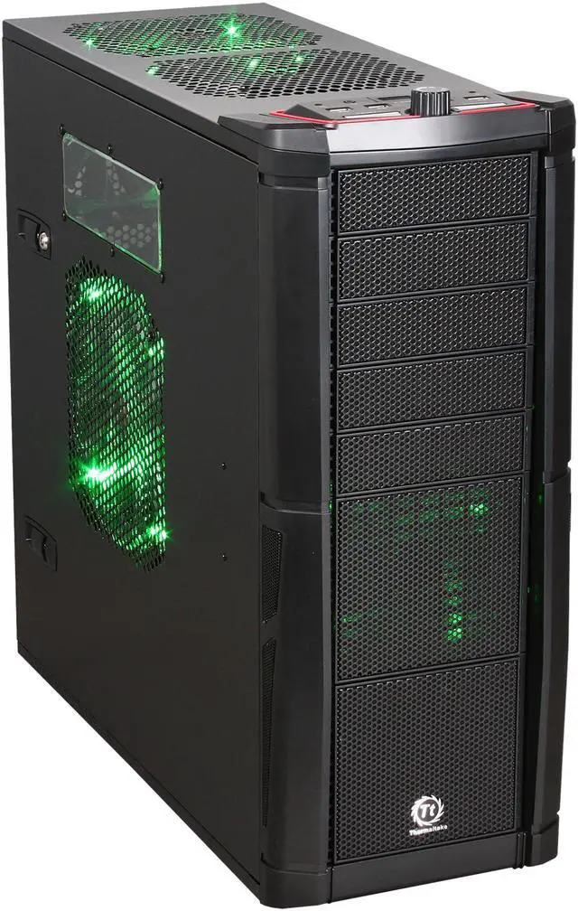 Alt view image 2 of 15 - Thermaltake Element V Black Edition Steel Full Tower Computer Case Colorshift Fans VL200K1W2Z