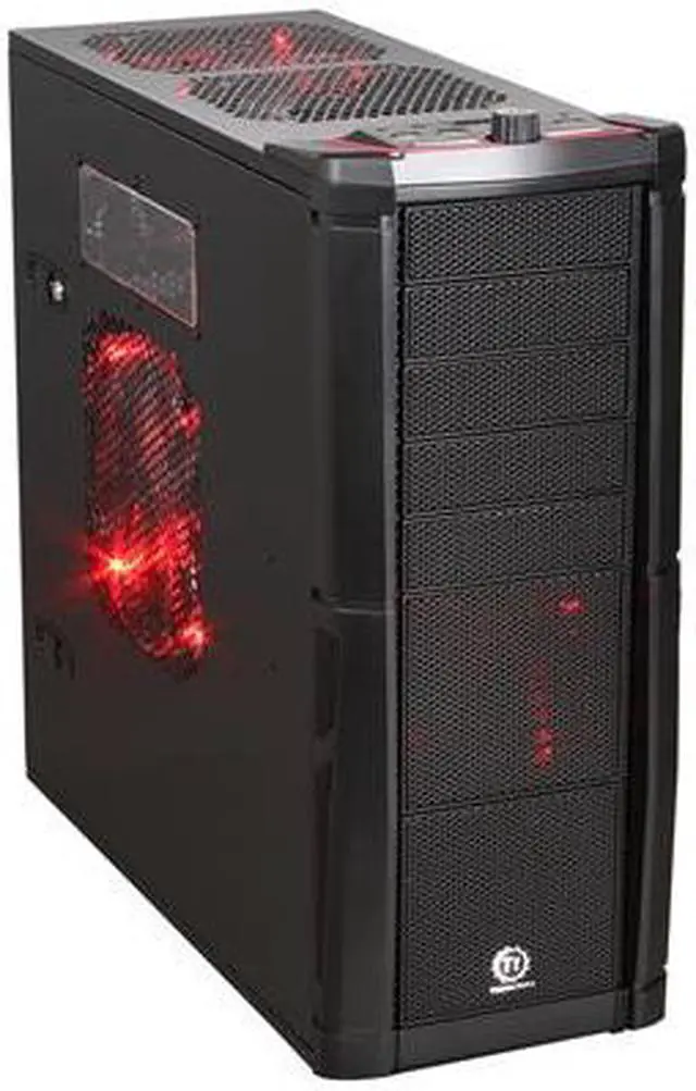 Alt view image 3 of 15 - Thermaltake Element V Black Edition Steel Full Tower Computer Case Colorshift Fans VL200K1W2Z