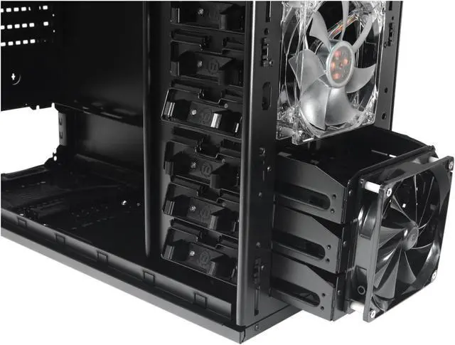 Alt view image 13 of 15 - Thermaltake Element V Black Edition Steel Full Tower Computer Case Colorshift Fans VL200K1W2Z