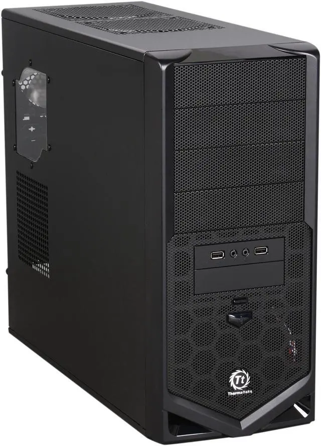 Main image of Thermaltake V4 Black Edition Gaming Chassis Mid Tower Steel Computer Case Fully Black Powdered Interior VM30001W2Z