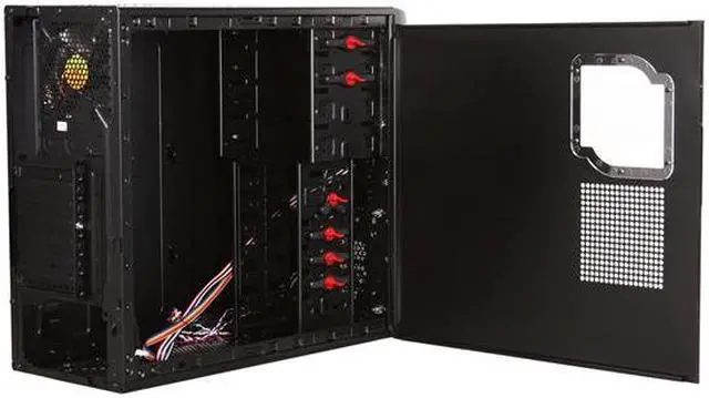 Alt view image 5 of 10 - Thermaltake V4 Black Edition Gaming Chassis Mid Tower Steel Computer Case Fully Black Powdered Interior VM30001W2Z
