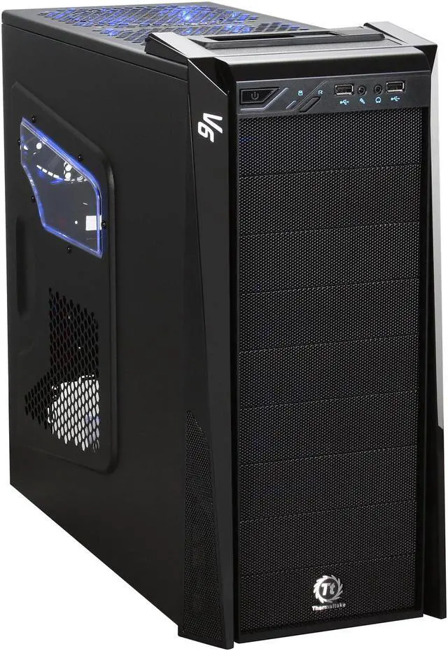 Alt view image 2 of 15 - Thermaltake V6 BlacX Edition Gaming Chassis Mid Tower Steel Computer Case BlacX Top Mounted HDD Docking Station VM100M1W2Z