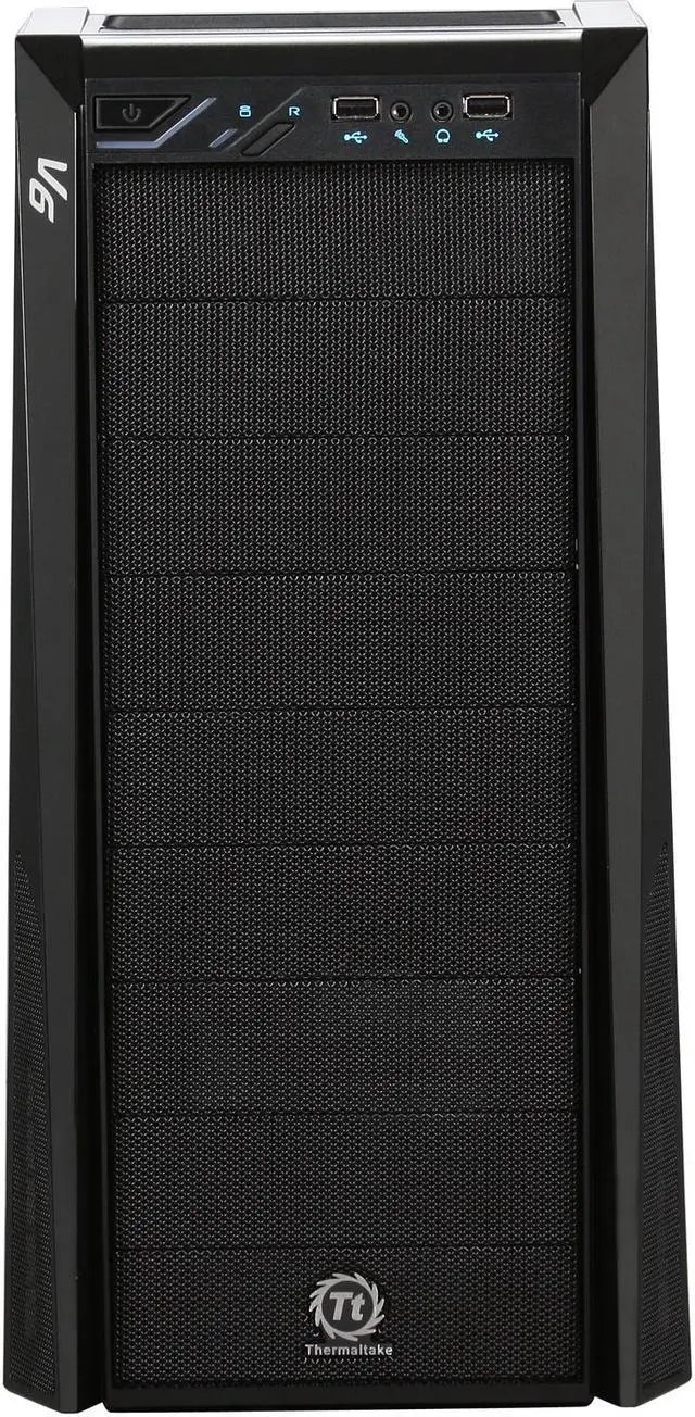 Alt view image 3 of 15 - Thermaltake V6 BlacX Edition Gaming Chassis Mid Tower Steel Computer Case BlacX Top Mounted HDD Docking Station VM100M1W2Z