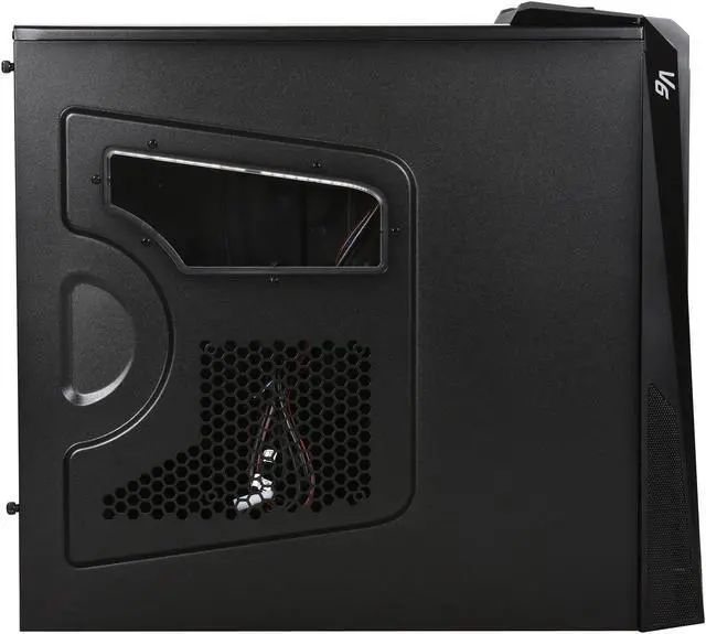 Alt view image 5 of 15 - Thermaltake V6 BlacX Edition Gaming Chassis Mid Tower Steel Computer Case BlacX Top Mounted HDD Docking Station VM100M1W2Z