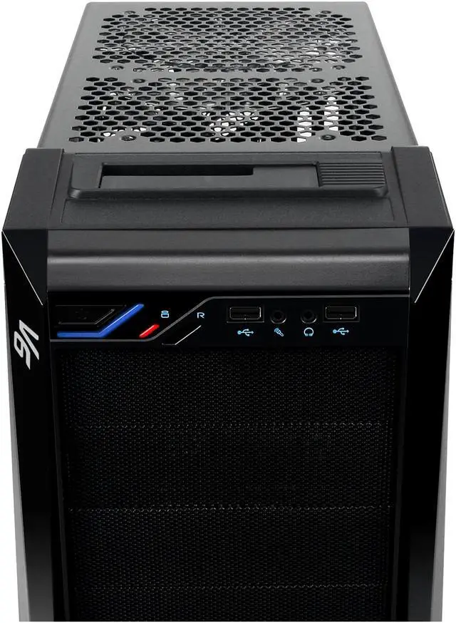 Alt view image 13 of 15 - Thermaltake V6 BlacX Edition Gaming Chassis Mid Tower Steel Computer Case BlacX Top Mounted HDD Docking Station VM100M1W2Z