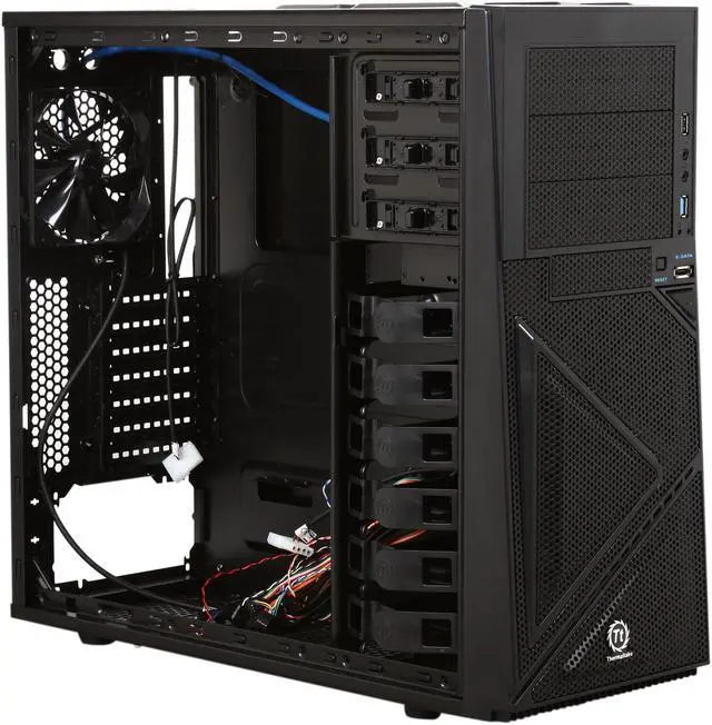 Alt view image 10 of 14 - Thermaltake Armor A60 Gaming Mid-Tower Chassis With Cable Management Water Cooling SSD Support And Tool-Less Installation VM20001W2Z