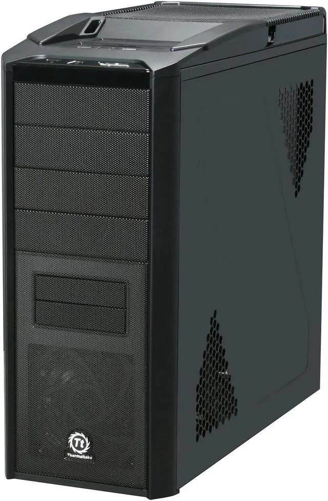 Alt view image 3 of 11 - Thermaltake V9 BlacX Edition Gaming Chassis Mid Tower Steel Computer Case BlacX Top Mounted Dual HDD Docking Stations VM400M1W2Z