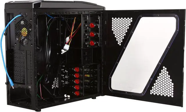 Alt view image 5 of 10 - Thermaltake  V9 BlacX Edition with Docking Station (NewEgg Exclusive)  SECC / Mesh  ATX Mid Tower  Computer Case