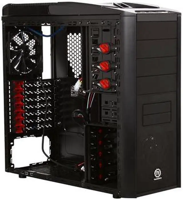 Alt view image 7 of 10 - Thermaltake  V9 BlacX Edition with Docking Station (NewEgg Exclusive)  SECC / Mesh  ATX Mid Tower  Computer Case