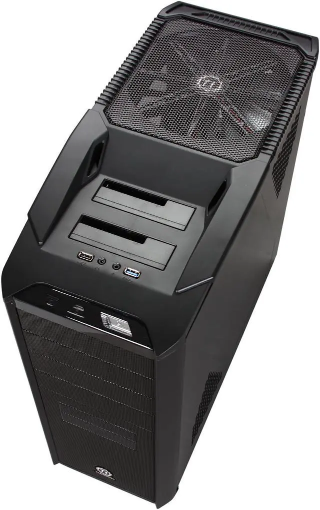 Alt view image 8 of 10 - Thermaltake  V9 BlacX Edition with Docking Station (NewEgg Exclusive)  SECC / Mesh  ATX Mid Tower  Computer Case