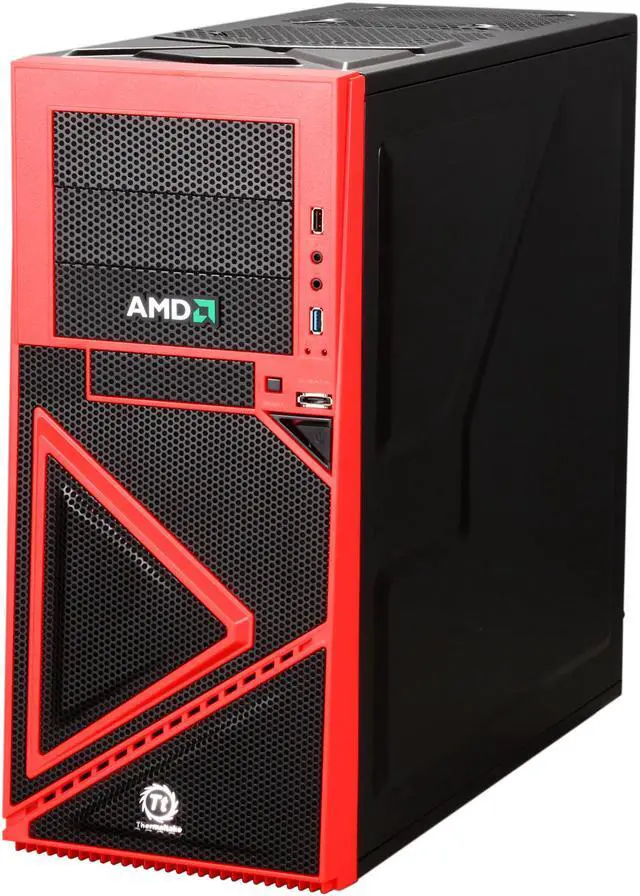 Alt view image 3 of 10 - Thermaltake Armor A60 AMD LEO Edition VM200P1W2Z Black SECC ATX Mid Tower Computer Case w/ Side Swap HDD tray & front USB 3.0 port