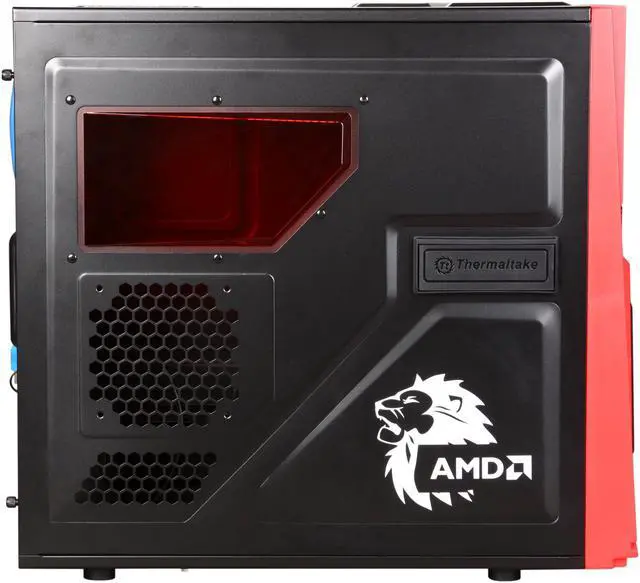 Alt view image 4 of 10 - Thermaltake Armor A60 AMD LEO Edition VM200P1W2Z Black SECC ATX Mid Tower Computer Case w/ Side Swap HDD tray & front USB 3.0 port