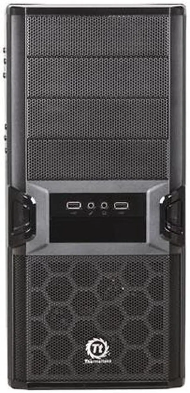 Alt view image 2 of 8 - Thermaltake VL84301W2Z V3 Black Edition with 430W Power Supply ATX Mid Tower Computer Case
