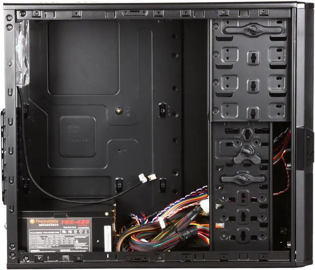 Alt view image 6 of 8 - Thermaltake VL84301W2Z V3 Black Edition with 430W Power Supply ATX Mid Tower Computer Case