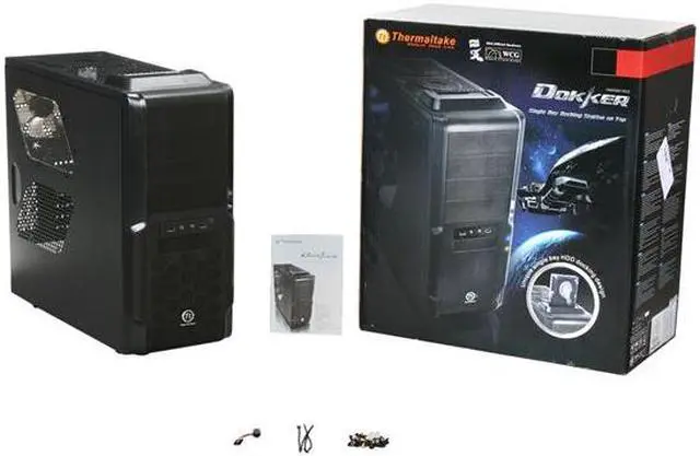 Alt view image 10 of 10 - Thermaltake Dokker Mid-Tower Computer Case Single Bay HDD Docking Station High Airflow Design VM600M1W2Z