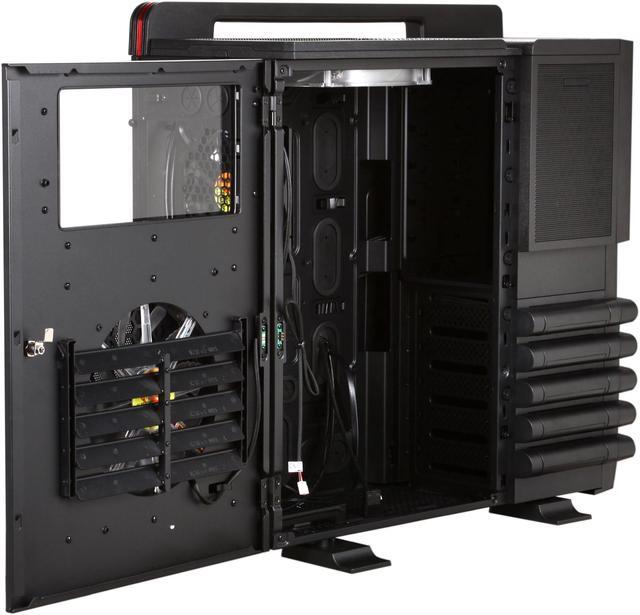 Alt view image 7 of 10 - Thermaltake Level 10 GT (VN10001W2N) Black SECC / Plastic ATX Full Tower Computer Case with Four Fans - 1 x 200mm Colorshift side fan, 1 x 200mm top fan, 1 x 200mm front fan and 1 x 140mm rear fan