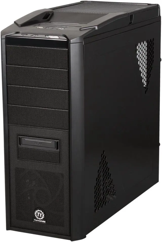 Alt view image 3 of 10 - Thermaltake V9 BlacX Flex Edition VN500M1W2N Black Steel ATX Mid Tower Computer Case