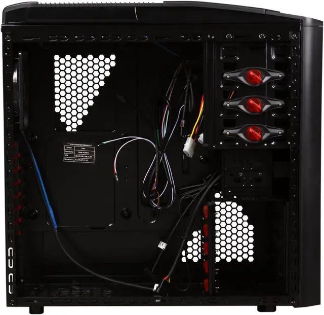 Alt view image 6 of 10 - Thermaltake V9 BlacX Flex Edition VN500M1W2N Black Steel ATX Mid Tower Computer Case