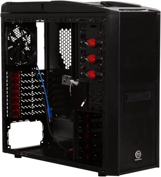 Alt view image 7 of 10 - Thermaltake V9 BlacX Flex Edition VN500M1W2N Black Steel ATX Mid Tower Computer Case