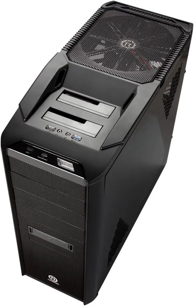 Alt view image 8 of 10 - Thermaltake V9 BlacX Flex Edition VN500M1W2N Black Steel ATX Mid Tower Computer Case