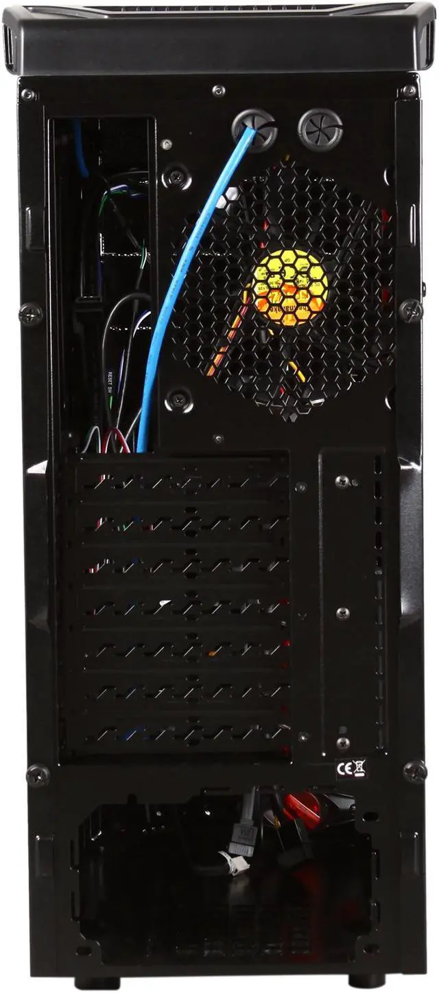 Alt view image 9 of 10 - Thermaltake V9 BlacX Flex Edition VN500M1W2N Black Steel ATX Mid Tower Computer Case