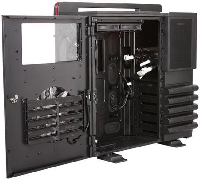 Alt view image 7 of 12 - Thermaltake Level 10 GT LCS (VN10031W2N) Black Steel SECC / Plastic ATX Full Tower Computer Case with Liquid Water Cooling System and Three Fans-1x 200mm Colorshift front fan, 1x 200mm Colorshift side fan, 1x 140mm rear turbo fan